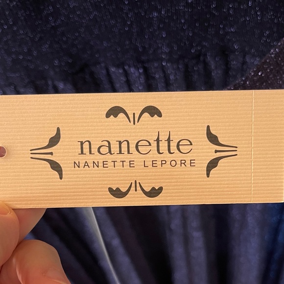 Nanette Lepore Blue Shimmer Dress (NWT) - Picture 3 of 7